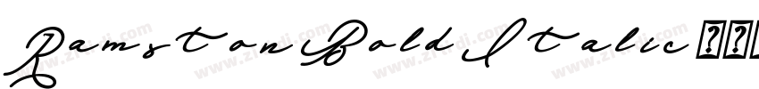 Ramston Bold Italic字体转换